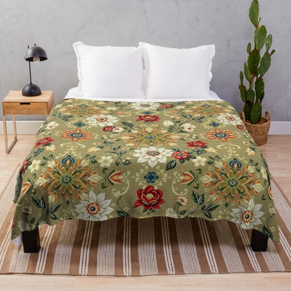 Item preview, Dark Cross Stitch Floral Seamless Pattern designed and sold by TheGaliyaStudio.