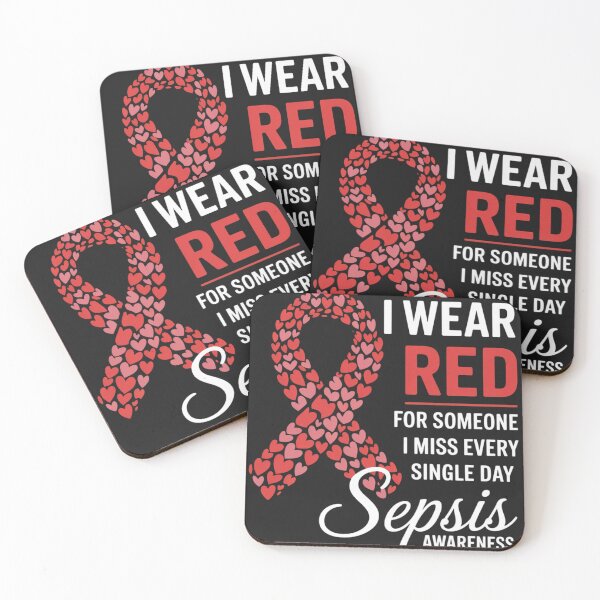 Item preview, I Wear Red For Someone Special I Miss Sepsis Awareness designed and sold by ConceptualVibes.
