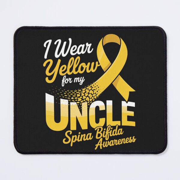 Item preview, I Wear Yellow For My Uncle Spina Bifida Awareness Ribbon designed and sold by ConceptualVibes.