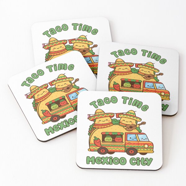 Item preview, Fiesta on Wheels: Mexico City Kawaii Taco Truck designed and sold by Globalcitytees.