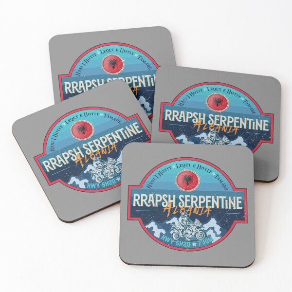 Item preview, Rrapsh Serpentine Albania SH20 Motorcycle Sticker T-Shirt 02 designed and sold by OuterShellUK.