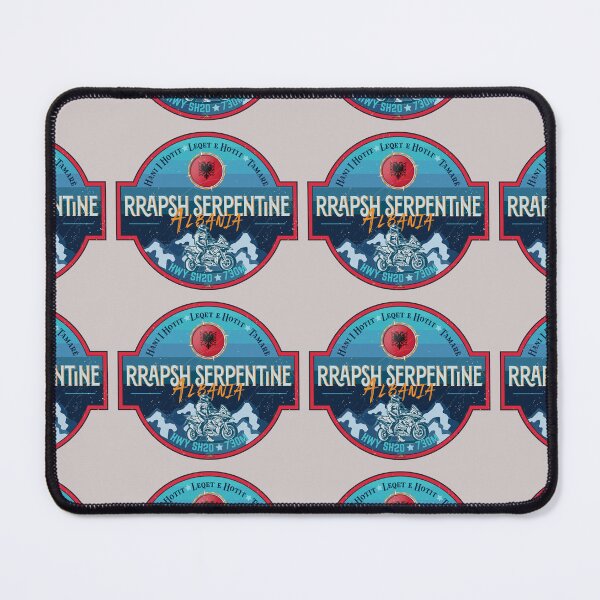 Item preview, Rrapsh Serpentine Albania SH20 Motorcycle Sticker T-Shirt 02 designed and sold by OuterShellUK.