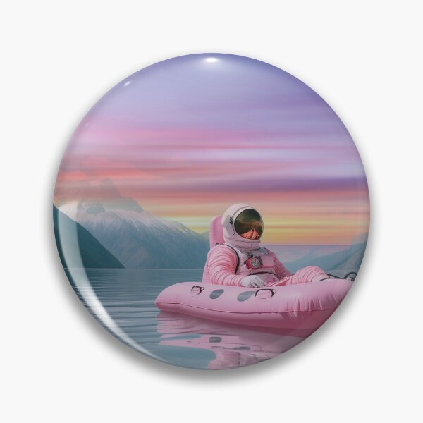Item preview, pink astronaut in a distant galaxy designed and sold by Mauswohn.