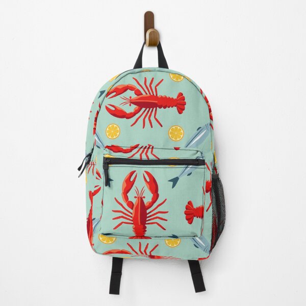 Item preview, Seamless Seafood Pattern with Lobsters and Lemons designed and sold by Artchyzh.