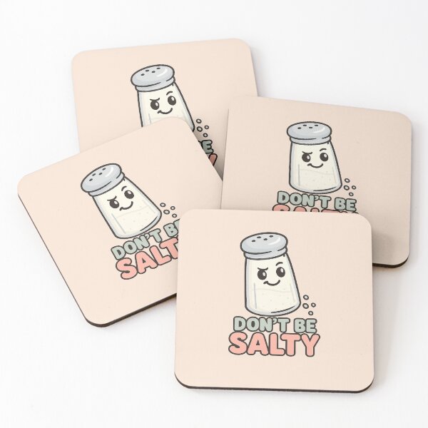 Item preview, Don’t Be Salty – Cute Cartoon Salt Shaker with Attitude designed and sold by Bramble99.