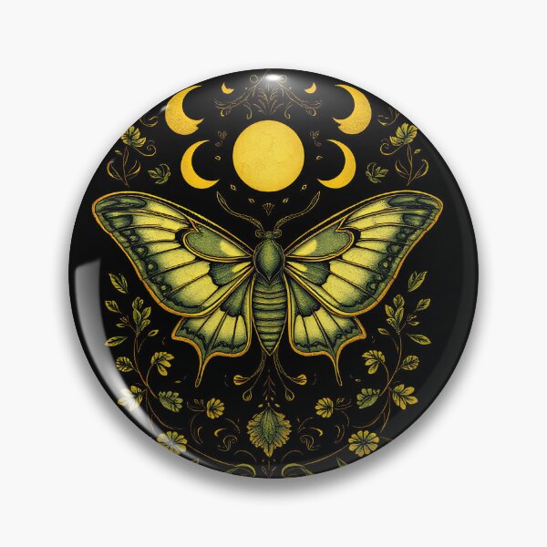Item preview, Luna Moth – Mystic Folklore Emblem designed and sold by Zenthosprint.