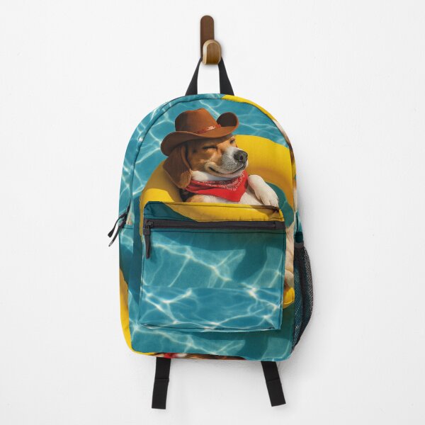 Item preview, funny cowboy dog with swimming ring designed and sold by Mauswohn.