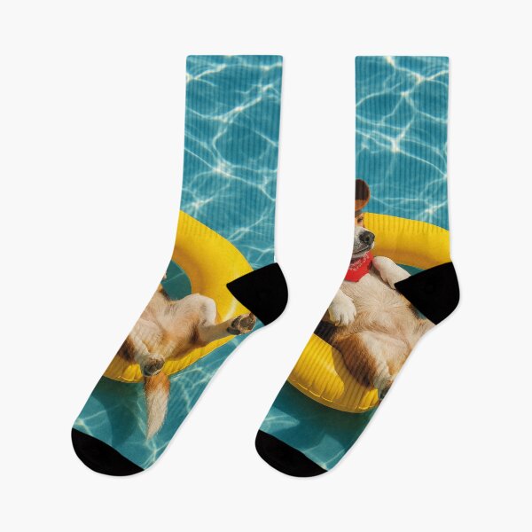 Item preview, funny cowboy dog with swimming ring designed and sold by Mauswohn.