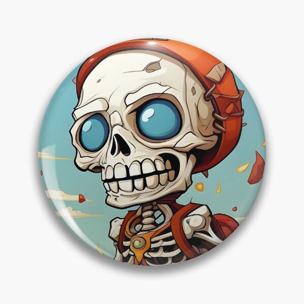 Item preview, A COLORFUL COMIC-STYLE SKELETON designed and sold by infinitearte.