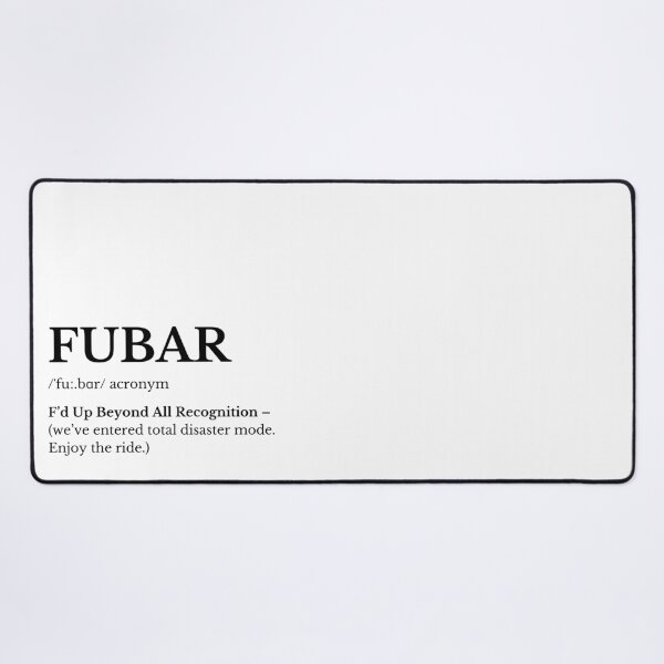 Item preview, FUBAR Funny Acronym Typography designed and sold by HasHs.