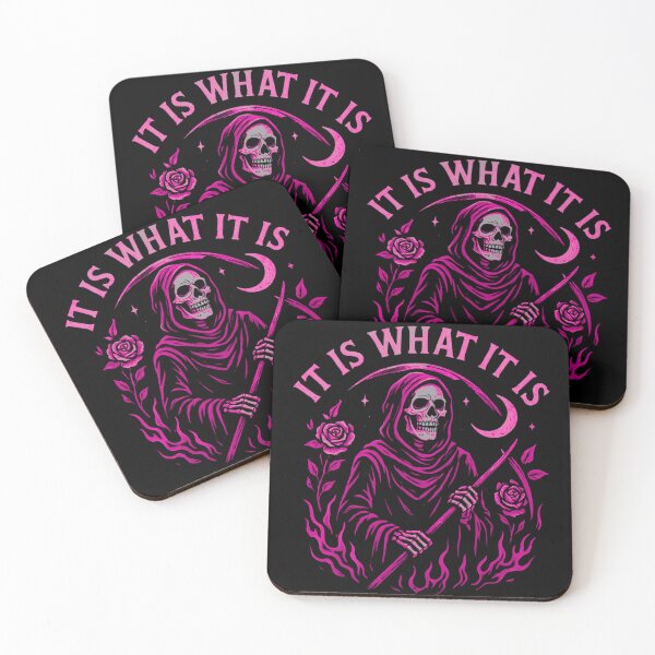 Item preview, Bold Gothic Skull Art - “It Is What It Is designed and sold by Mewra.