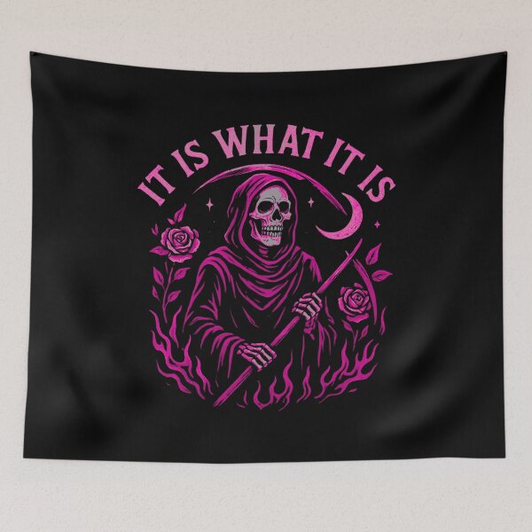 Item preview, Bold Gothic Skull Art - “It Is What It Is designed and sold by Mewra.