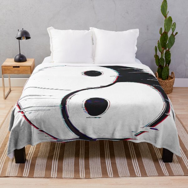 Item preview, Glitched Yin Yang Minimalist T-Shirt – Cyberpunk Balance Design designed and sold by HAFIZ-DP.