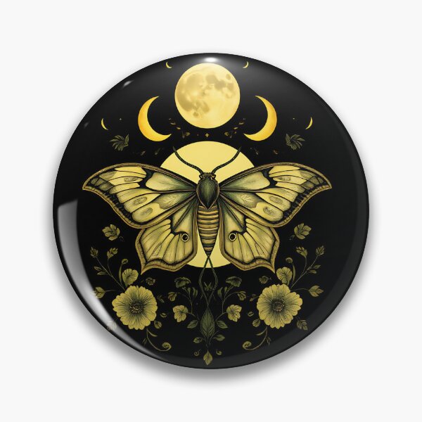 Item preview, Luna Moth – Mystic Folklore Emblem designed and sold by Zenthosprint.
