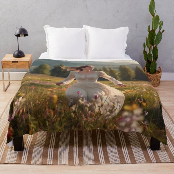 Item preview, Bloom and Breeze: Victorian Woman Meadow Scene designed and sold by BlareBlare.