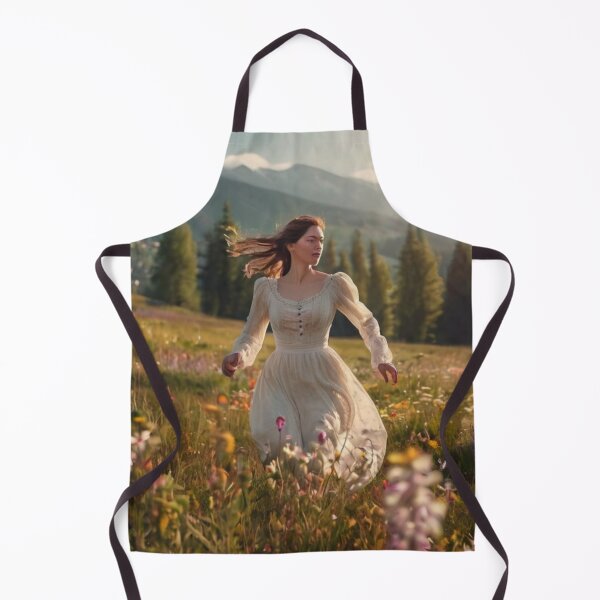 Aperçu de l'œuvre Bloom and Breeze: Victorian Woman Meadow Scene créée et vendue par BlareBlare.