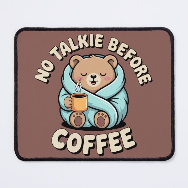 Item preview, Sleepy Bear Coffee Lover - Cute No Talkie Before Coffee Design | Bear Coffee designed and sold by YourSocialBae.