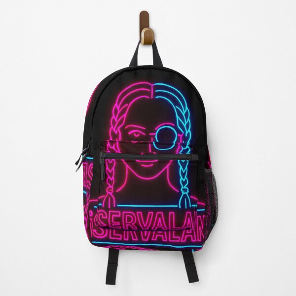 Item preview, Cyan and Pink Lady with Monocle Neon Collection Tale Teller Club Merch designed and sold by Tale Teller Club.