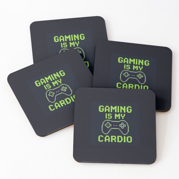 Item preview, Gaming Is My Cardio – Pixel Art Neon Gamer Design designed and sold by FearlessG.