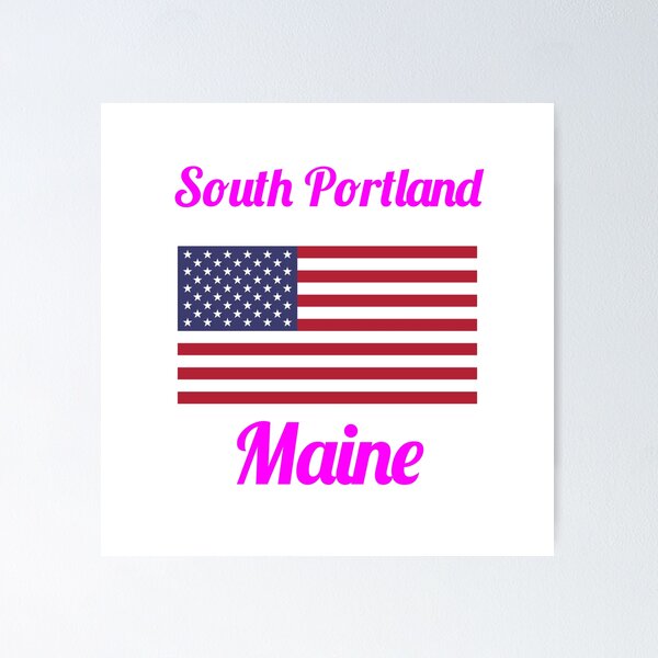 Item preview, South Portland Maine - Stylish Prints, designed and sold by Fleetwood1994.