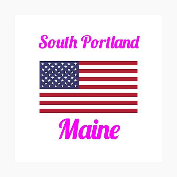 Item preview, South Portland Maine - Stylish Prints, designed and sold by Fleetwood1994.
