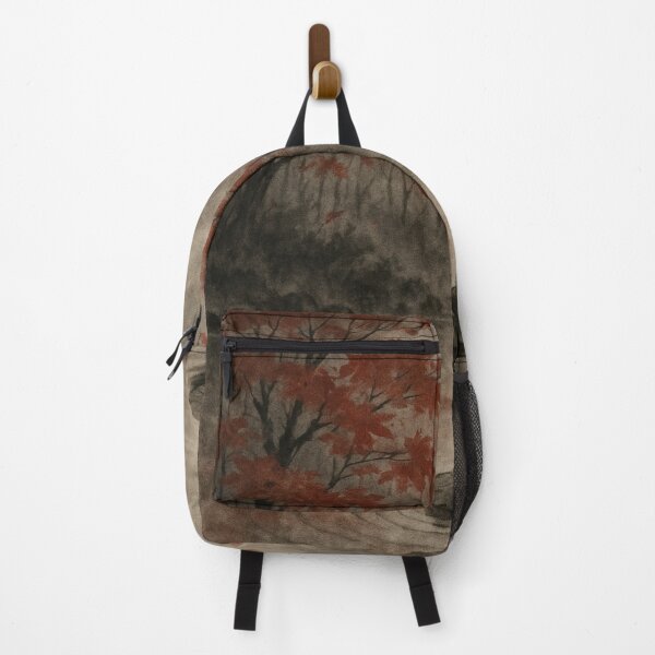 Item preview, Autumn Moon – Kappa among Crimson Maple Leaves (Japanese Sumi-e Seasons Series) designed and sold by WaMusubu.