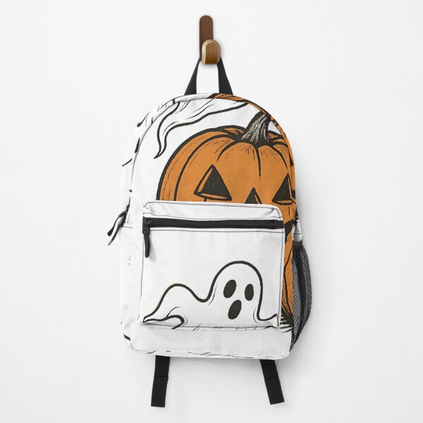 Item preview, HALLOWEEN TWO ORANGE PUMPKINS AND GHOSTS designed and sold by infinitearte.