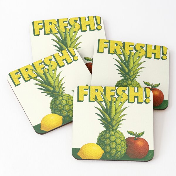 Item preview, fresh fruits, cool screen print image designed and sold by Mauswohn.