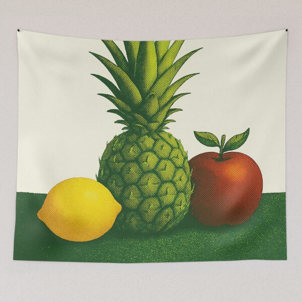 Item preview, fresh fruits, cool screen print image designed and sold by Mauswohn.
