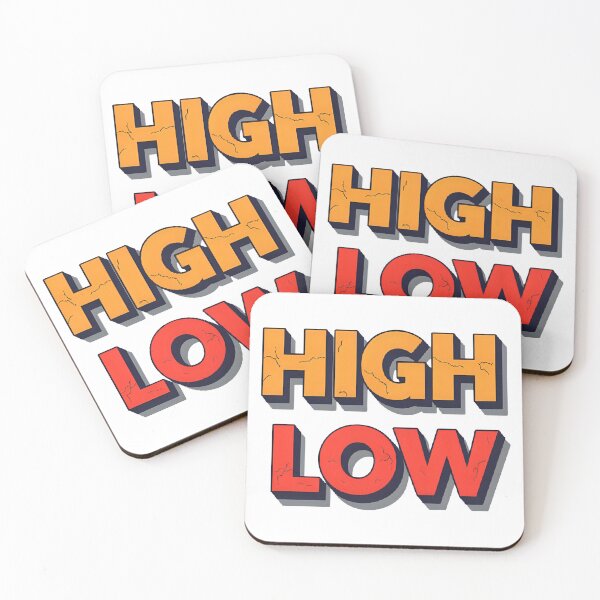 Item preview, Retro “HIGH / LOW” Text Design for T-Shirt – Vintage 3D Typography designed and sold by PARINCREATE.