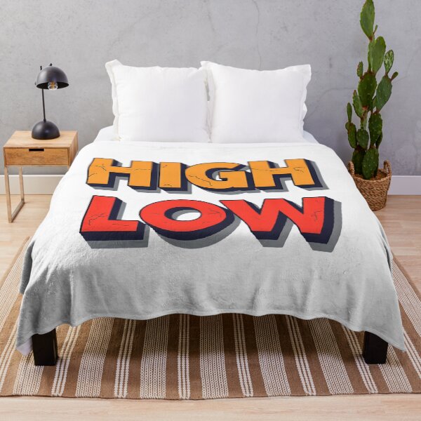 Item preview, Retro “HIGH / LOW” Text Design for T-Shirt – Vintage 3D Typography designed and sold by PARINCREATE.