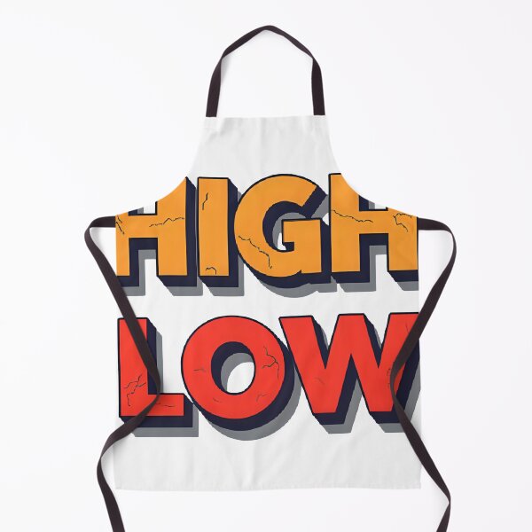 Item preview, Retro “HIGH / LOW” Text Design for T-Shirt – Vintage 3D Typography designed and sold by PARINCREATE.