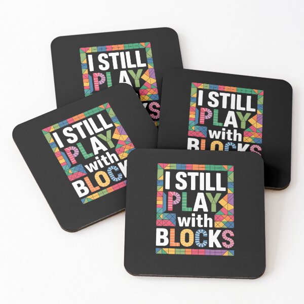 Item preview, I Still Play With Blocks – Colorful Quilting and Patchwork Design designed and sold by MissRasheedHam.