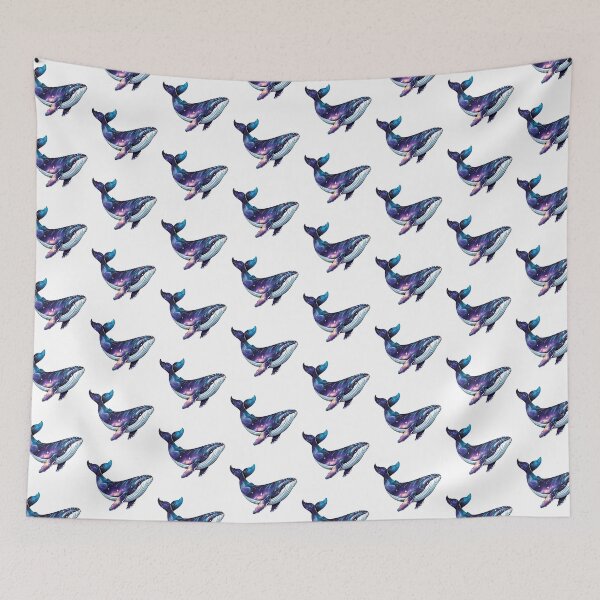 Item preview, Cosmic Galaxy Whale. Vibrant Space Animal Fantasy Art. designed and sold by Aknarin Thika.