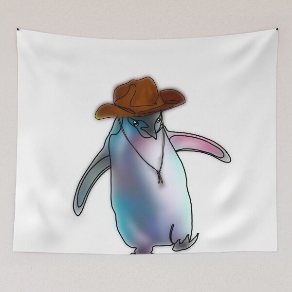 Artikelvorschau, Percy der Pinguin mit Cowboyhut – animalzinhats entworfen und verkauft von Ashley’sAnimalz.