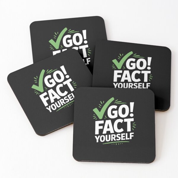 Item preview, Go Fact Yourself – Sarcastic Funny Quote Typography Design designed and sold by MissRasheedHam.