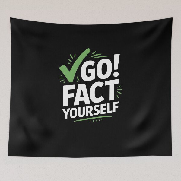 Item preview, Go Fact Yourself – Sarcastic Funny Quote Typography Design designed and sold by MissRasheedHam.