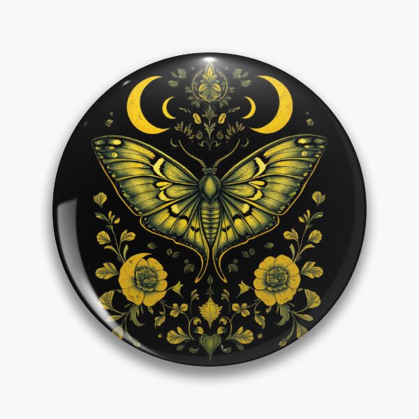 Item preview, Luna Moth – Mystic Folklore Emblem designed and sold by Zenthosprint.