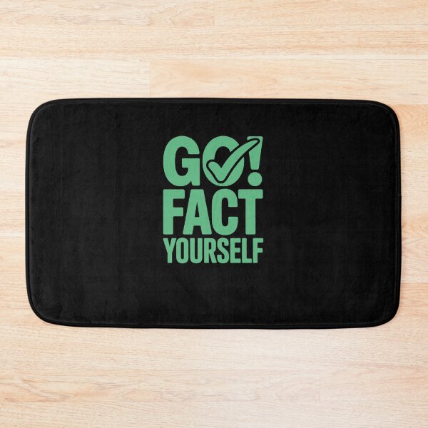 Item preview, Go Fact Yourself – Sarcastic Funny Quote Typography Design designed and sold by MissRasheedHam.
