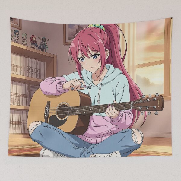 Item preview, Learning to play guitar with Waifu in her majestic room designed and sold by GerwantSHOP.