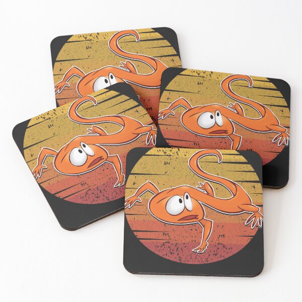 Item preview, Funny Orange Cartoon Lizard Sunset Design designed and sold by KihnDeshaun.