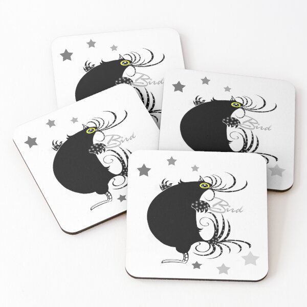 Item preview, Happy black bird  designed and sold by Shirley cute art .