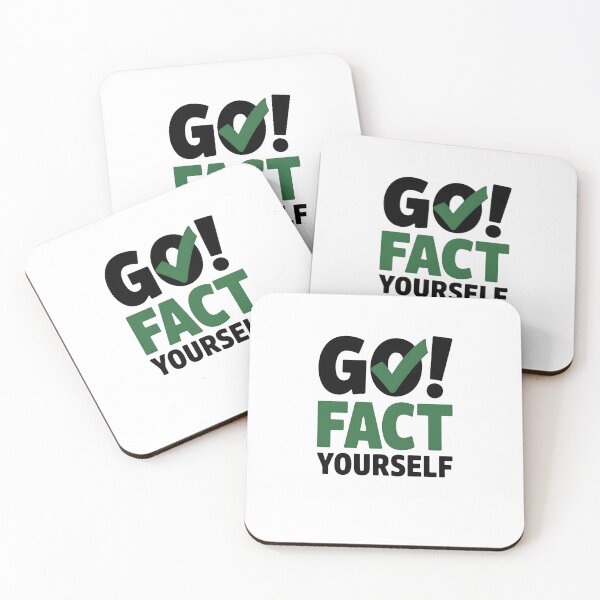 Item preview, Go Fact Yourself – Sarcastic Funny Quote Typography Design designed and sold by MissRasheedHam.