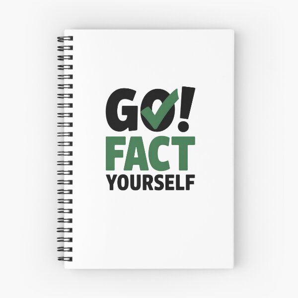 Item preview, Go Fact Yourself – Sarcastic Funny Quote Typography Design designed and sold by MissRasheedHam.
