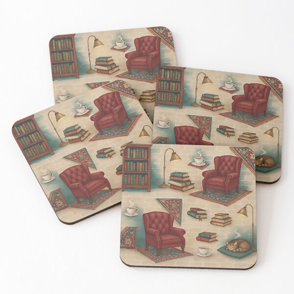 Item preview, Back to School Literature & Language Vintage Library Reading Cozy designed and sold by dxange.