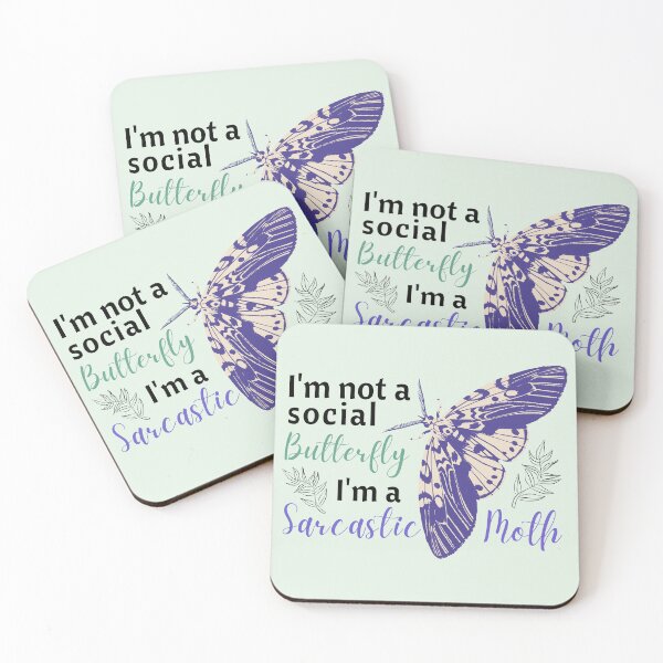 Item preview, Not a social butterfly | I am a sarcastic moth designed and sold by FocusChillax.