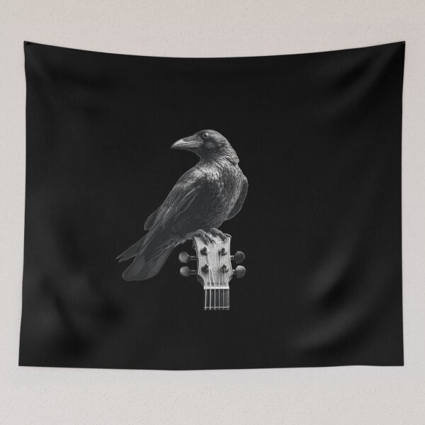 Item preview, Raven & Guitar – Dark Music Vibes designed and sold by MomentumbyOla.