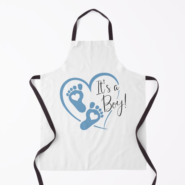 Item preview, It’s a Boy. Baby Footprints Blue Heart Baby Shower Announcement Design. designed and sold by Aknarin Thika.