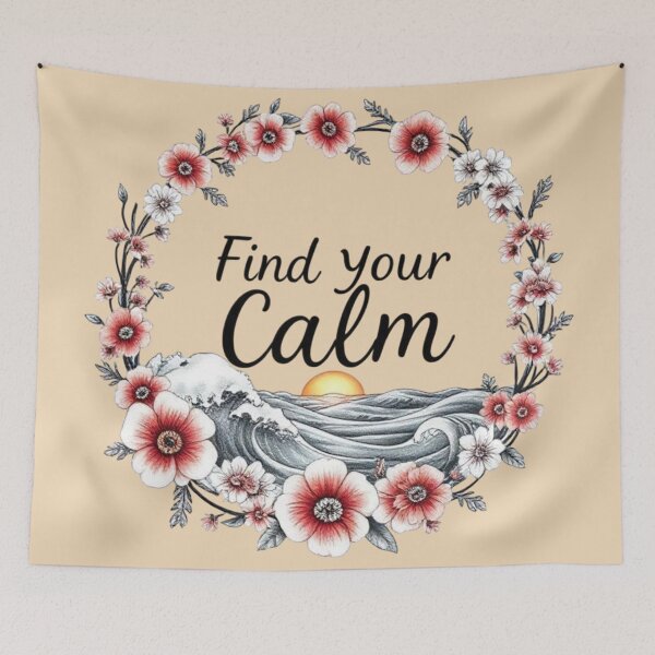 Item preview, Peaceful Mindset with Nature Motifs designed and sold by Iuqiune.