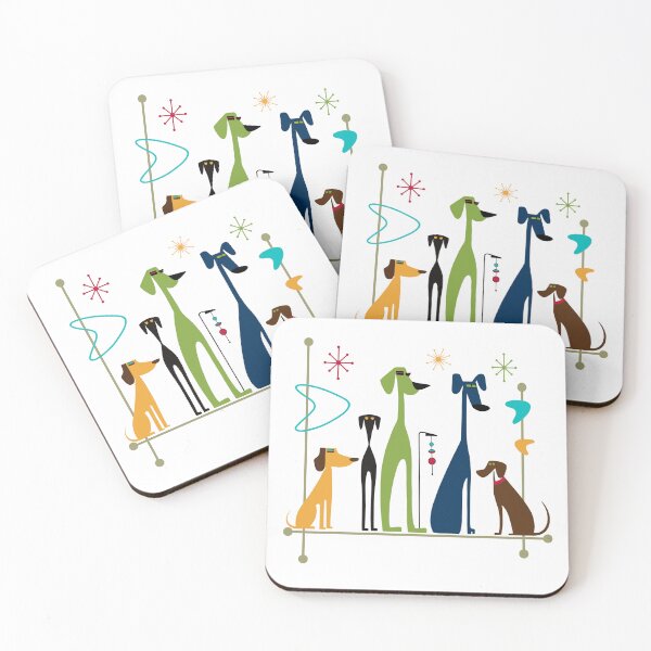 Item preview, Retro Mid-Century Modern Dogs 50s 60s Style designed and sold by gogo-jr.